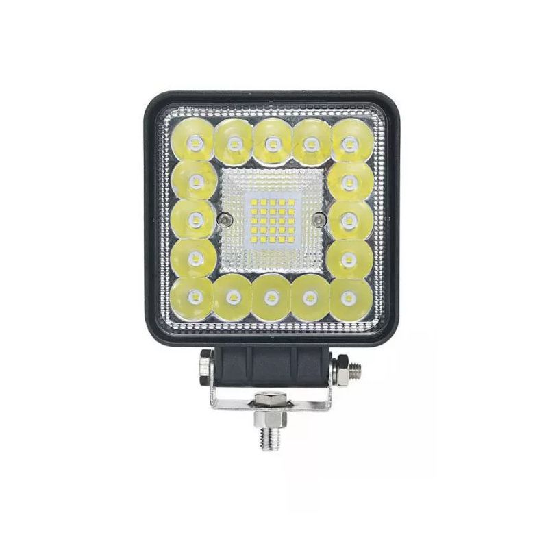 Luz de Trabalho LED Quadrada com Iluminação Combinada 12/24V