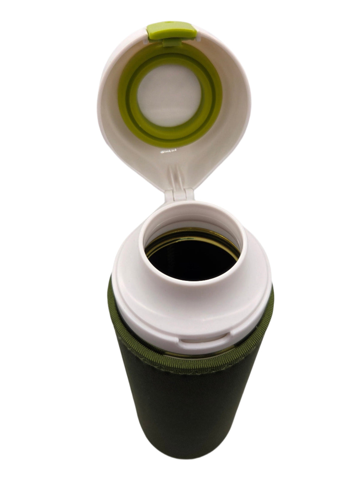 Botella verde de 700 ml con funda de neopreno