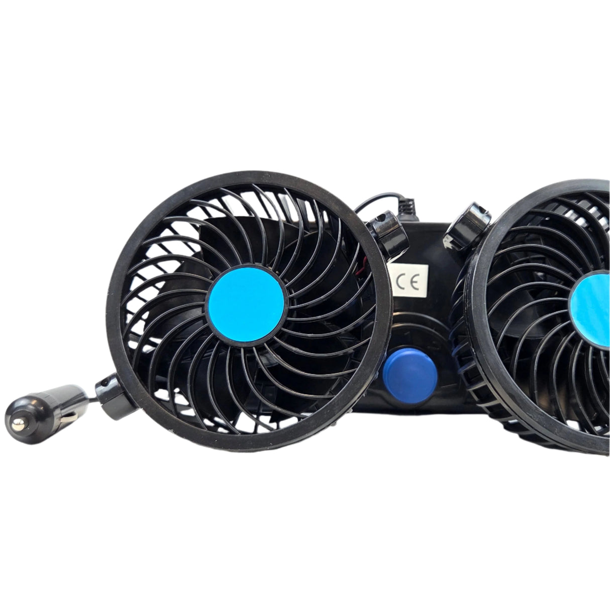Ventilador Duplo para Carro 2x15cm com 2 Velocidades