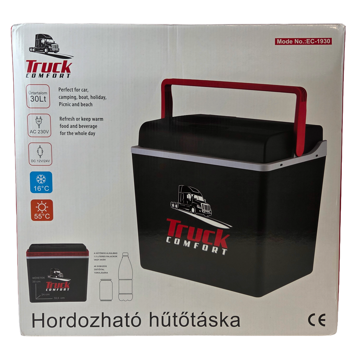 Elektrische Kühlbox 30 Liter – 12/24/230V, Heiz- & Kühlfunktion