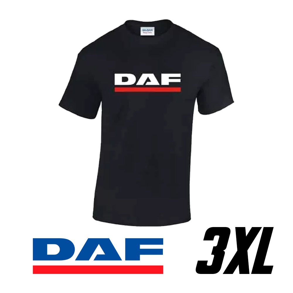 T-shirt DAF 100% cotone nera
