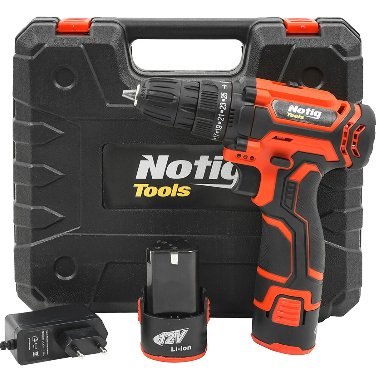 Visseuse sans fil 12V Li-Ion avec 2 batteries – NOTIG TOOLS