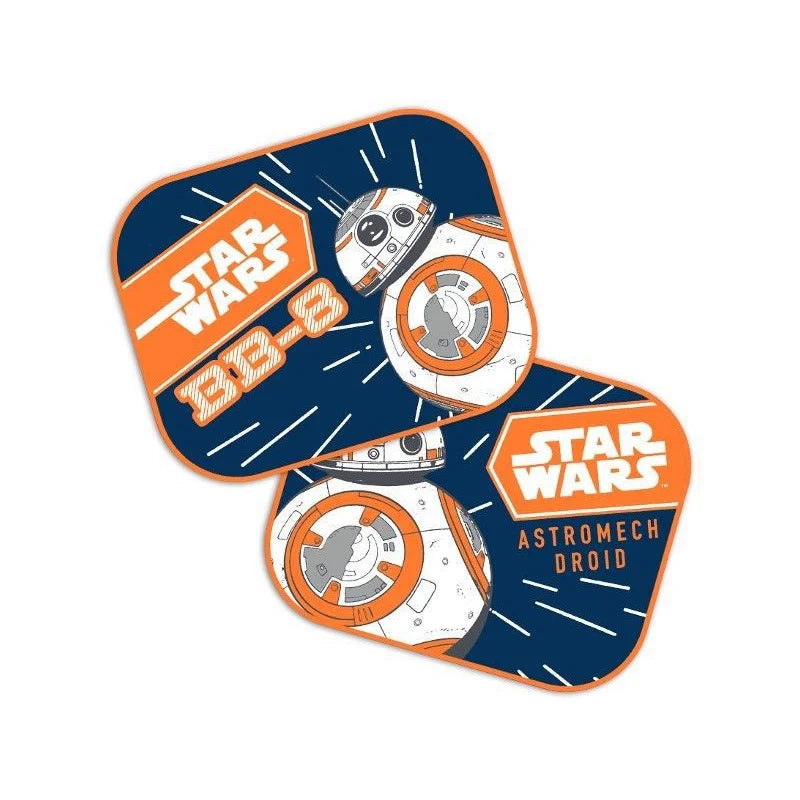 Set de 2 parasoles laterales para coche con diseño Disney o Star Wars (45 x 35 cm)