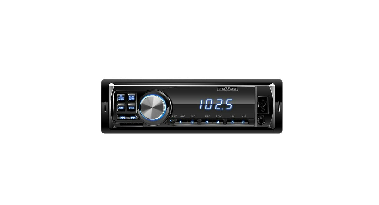 Rádio Automotivo e MP3 Player com Bluetooth, USB, SD, AUX e FM – Visor LED Azul