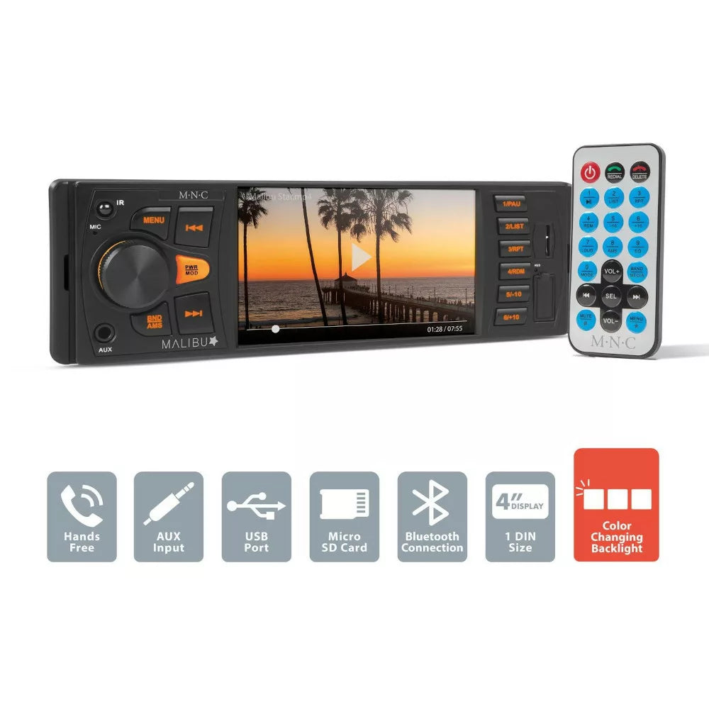 Radio y Reproductor Multimedia para Coche con Pantalla TFT LCD de 4"