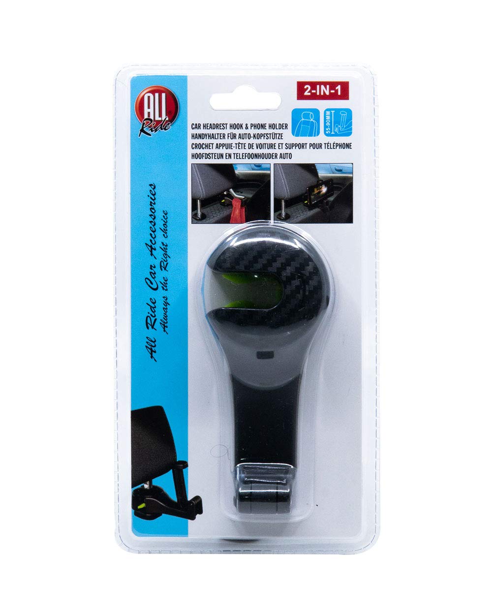 Soporte y gancho 2 en 1 para reposacabezas de coche