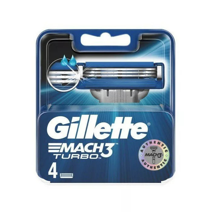 Gillette Mach3 Turbo Ersatzklingen (4 Stück)