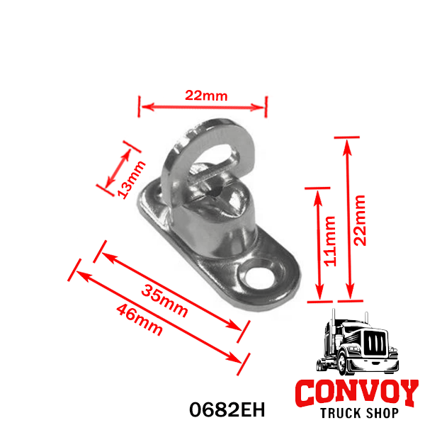 Drehbarer Planenhaken für Planen und Seitenwände – in drei Größen