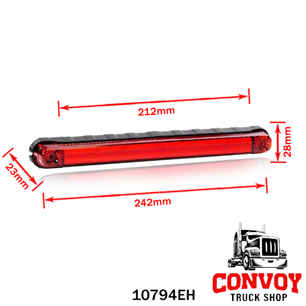 LED Positionsleuchte 242 mm – gelb, rot oder weiß