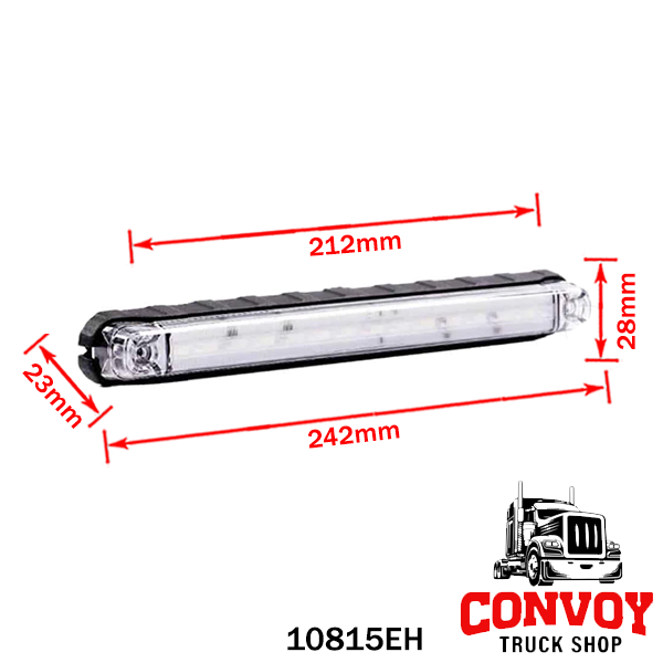 LED Positionsleuchte 242 mm – gelb, rot oder weiß