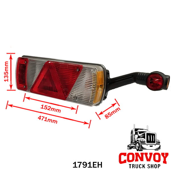 Fanale posteriore Aspöck Ecopoint II per rimorchio Kögel