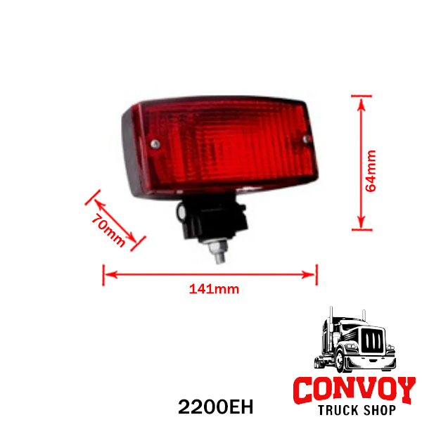 Luz antiniebla trasera universal con soporte de montaje