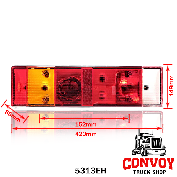Universelle 7-Kammer-Rückleuchte – Links