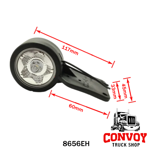 Feu de gabarit LED étoile en caoutchouc, forme omega