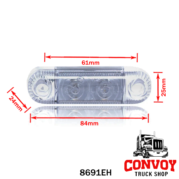 LED Einbau-Positionsleuchte – gelb