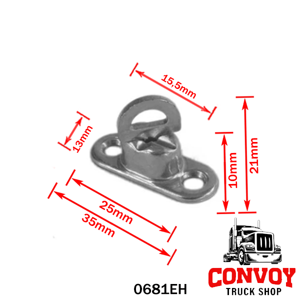 Drehbarer Planenhaken für Planen und Seitenwände – in drei Größen