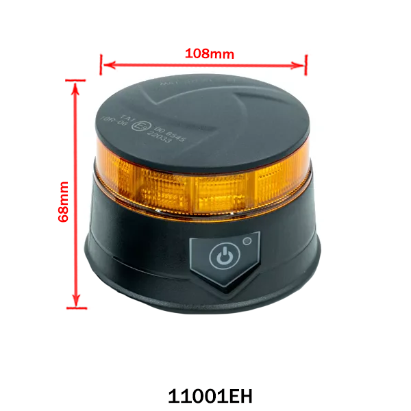 Luz intermitente amarilla BLACK EDITION