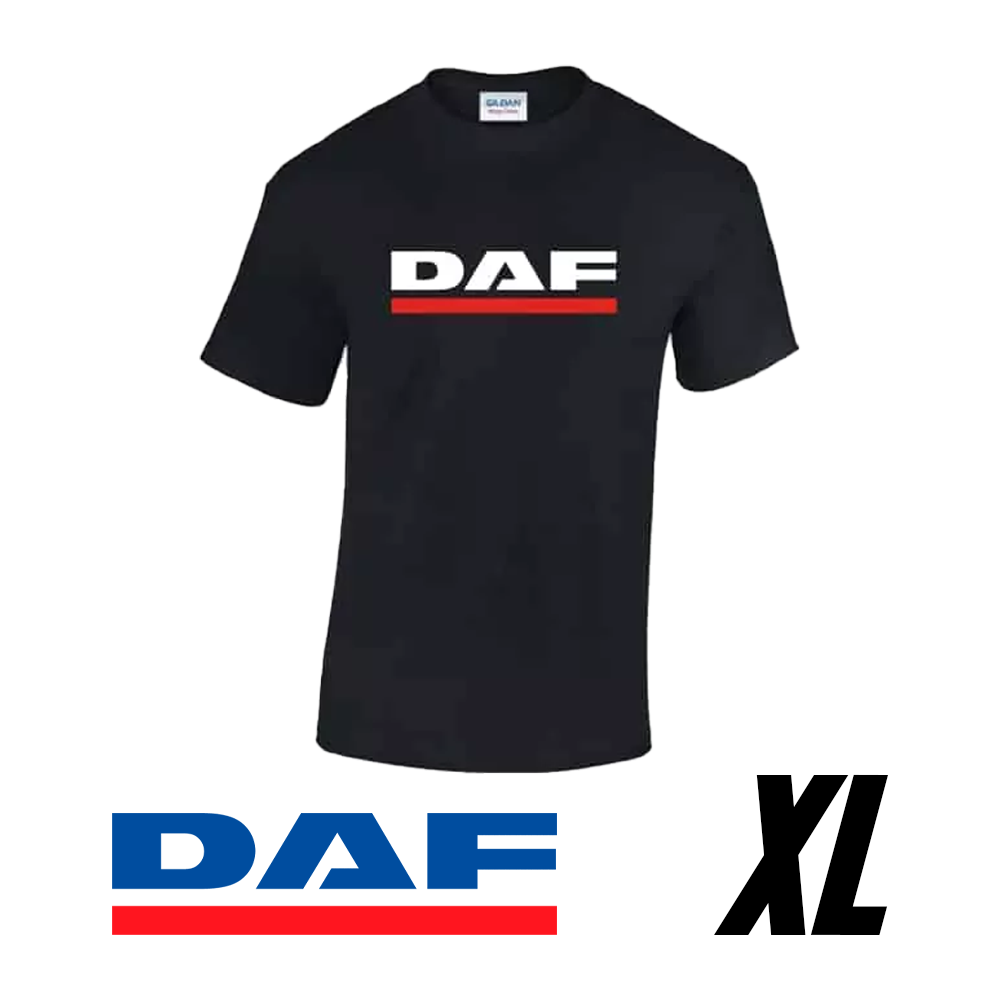 T-shirt DAF 100% cotone nera