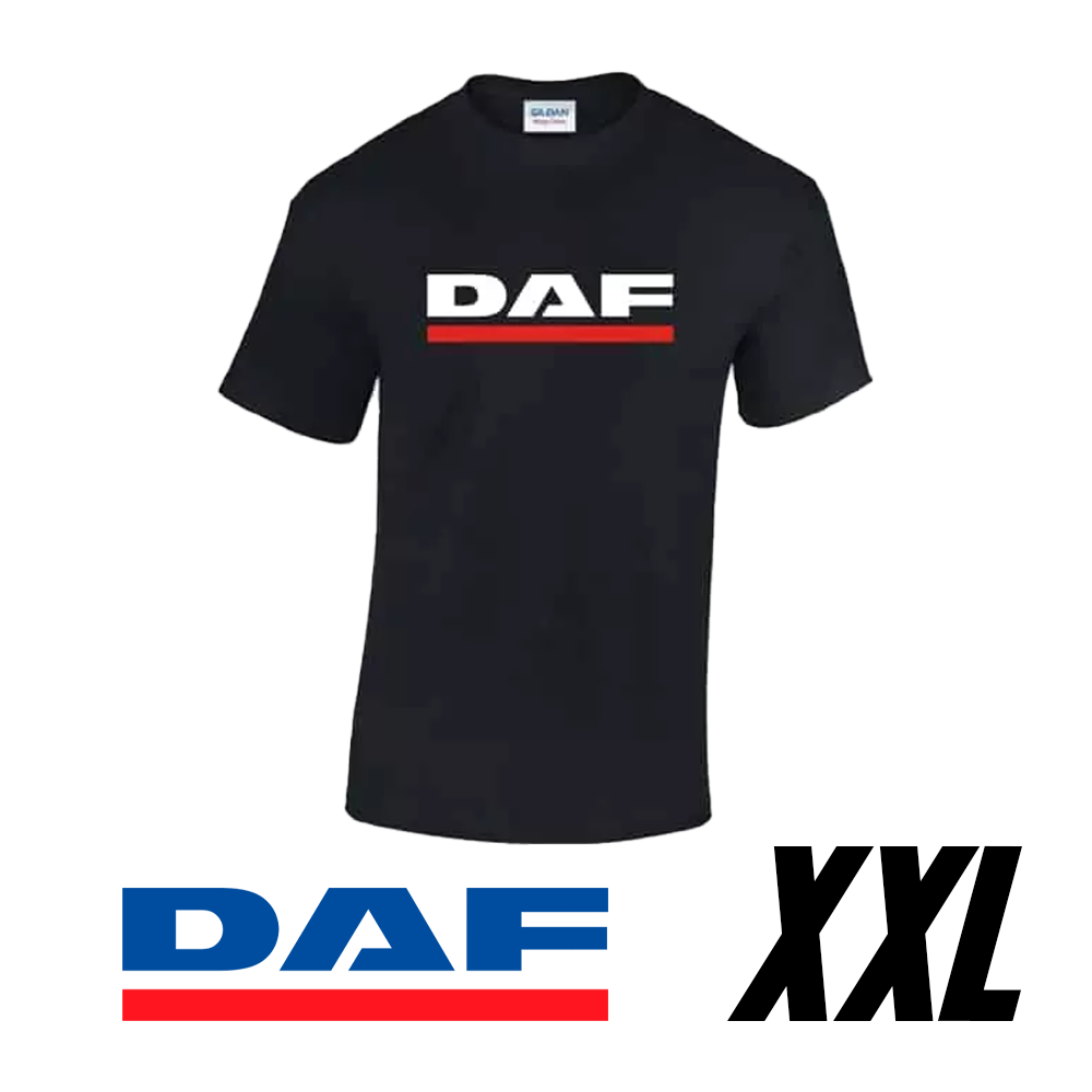 T-shirt DAF 100% cotone nera