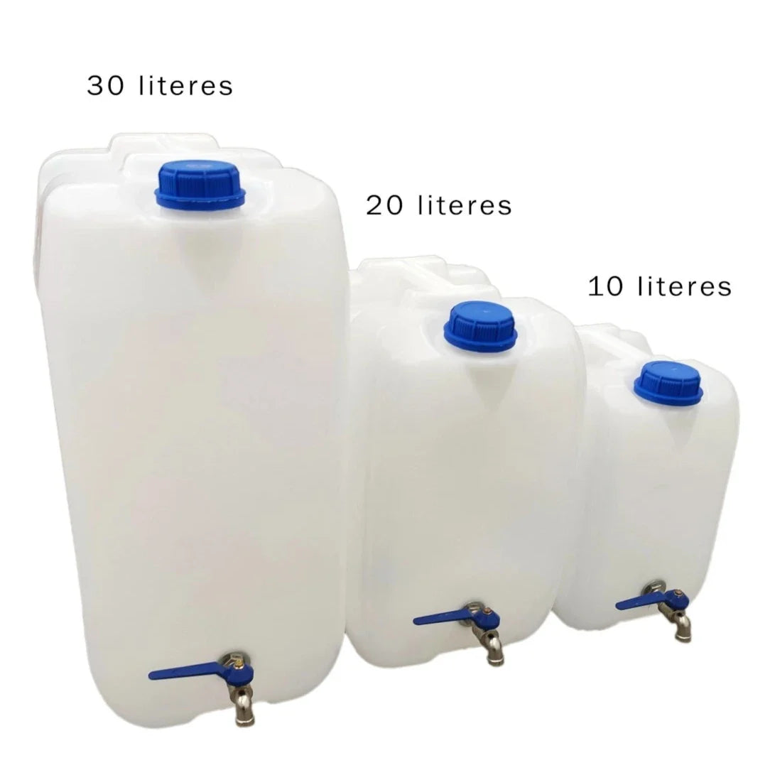 Plastic Dispenser Canister with Metal Tap