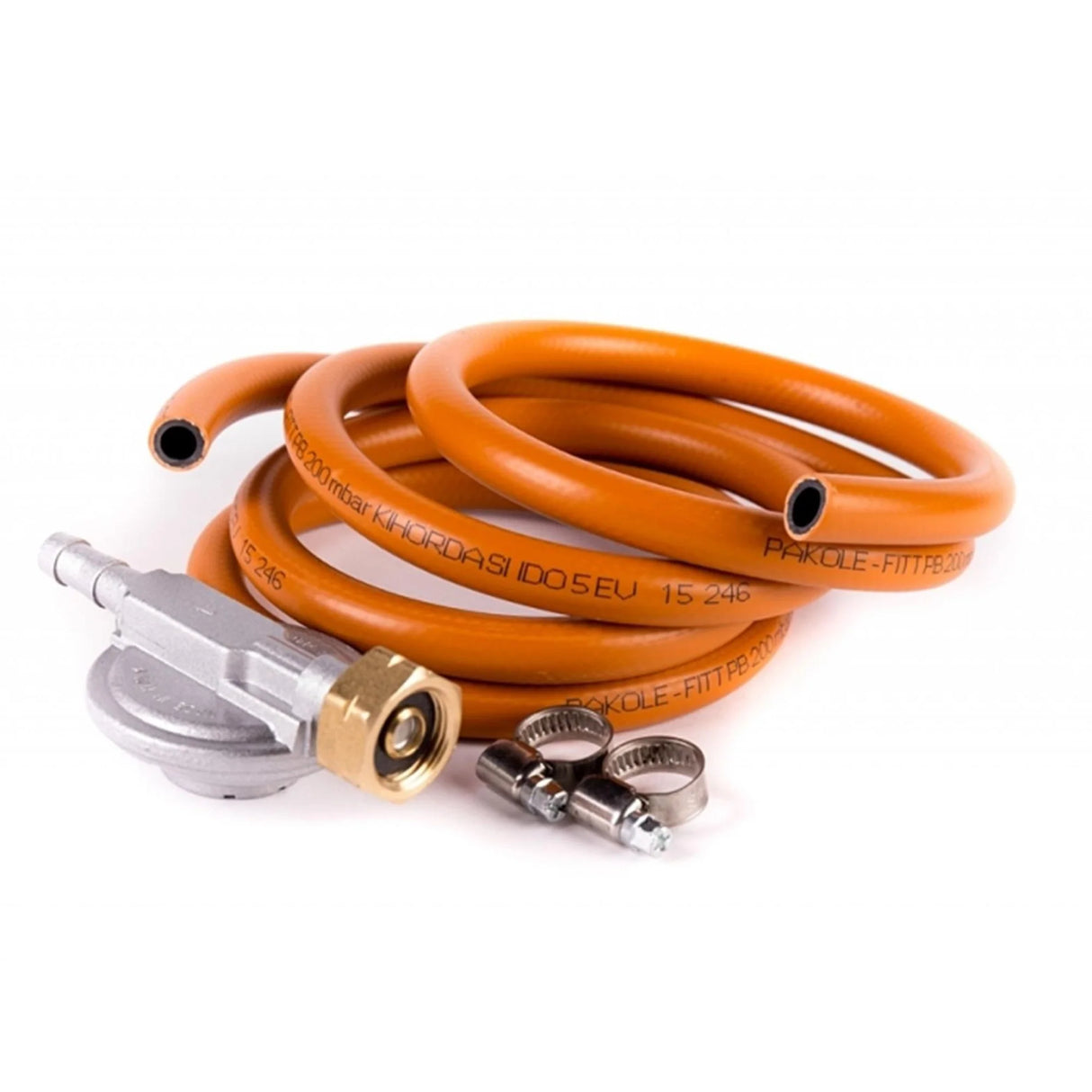 Set de regulador de presión para bombona de gas – Manguera de 100 cm