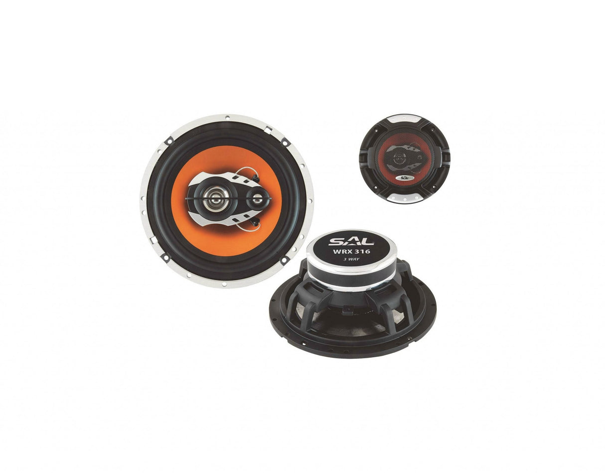 Paire de haut-parleurs voiture 165 mm, 3 voies, 220W, 4 Ohms