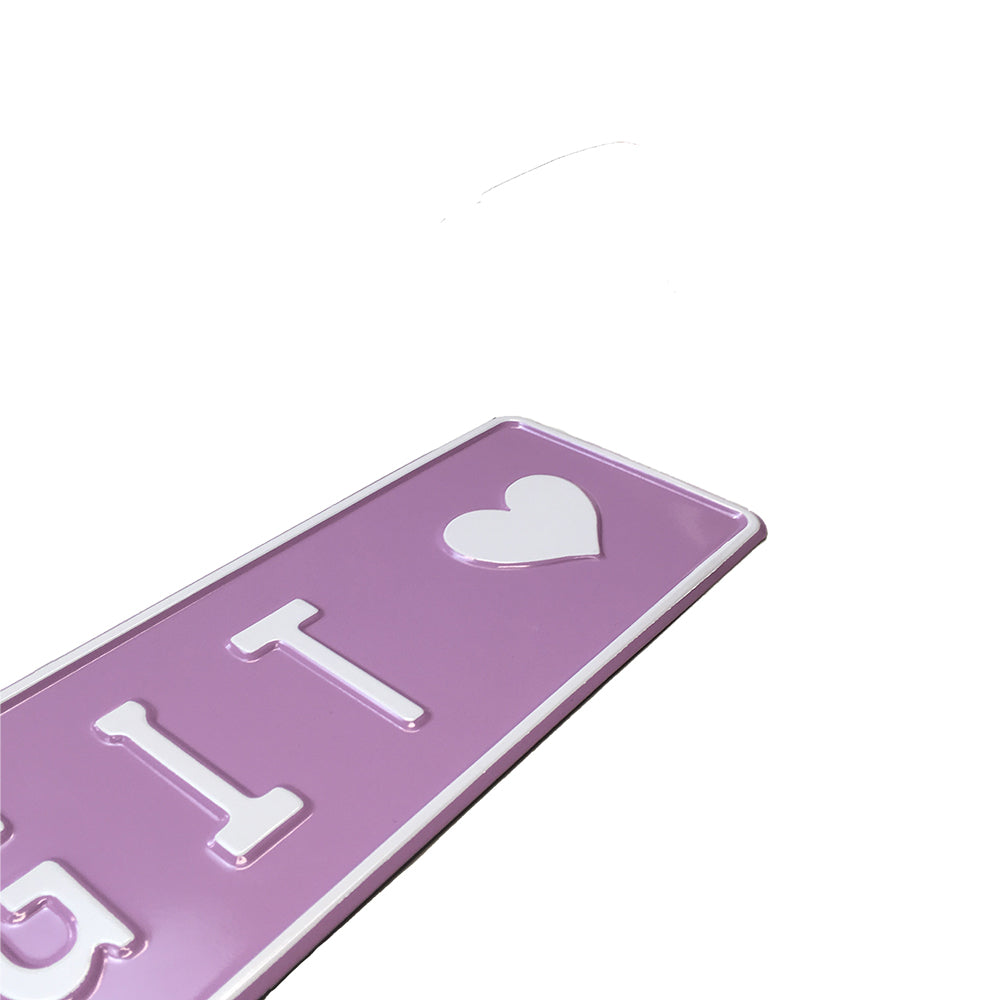 Personalisierbares Aluminiumschild – in vielen Farben und Designs