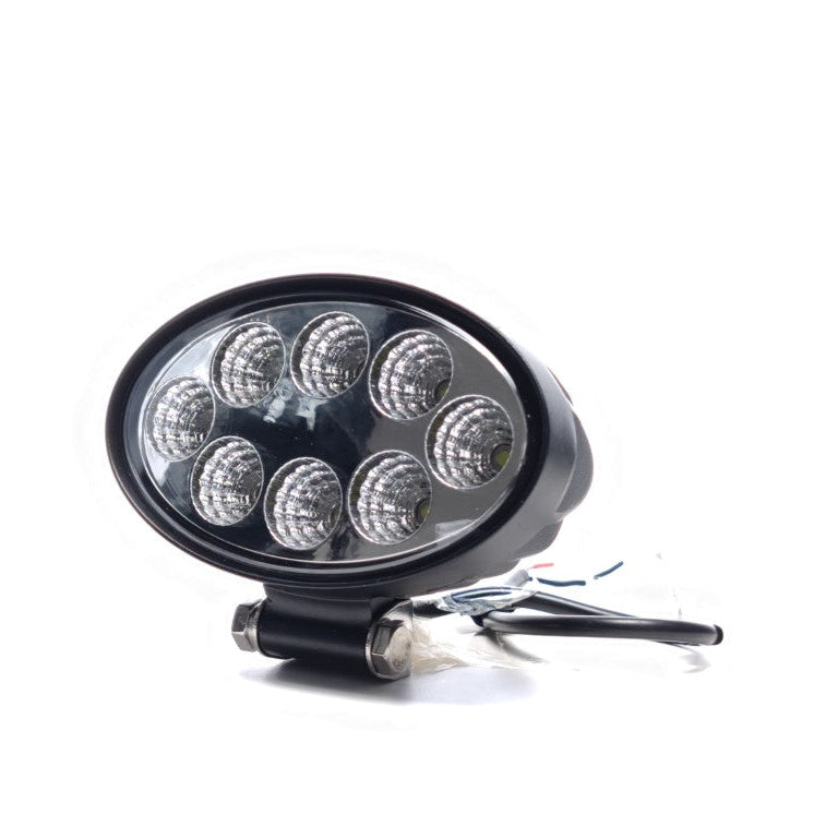 Luz de Trabalho LED Oval 24W 12/24V com Feixe Amplo