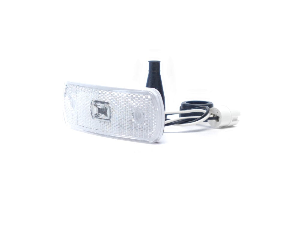 Feu de position LED arrondi blanc