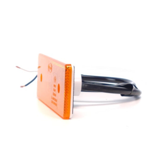 Feu de position LED encastrable jaune à prisme