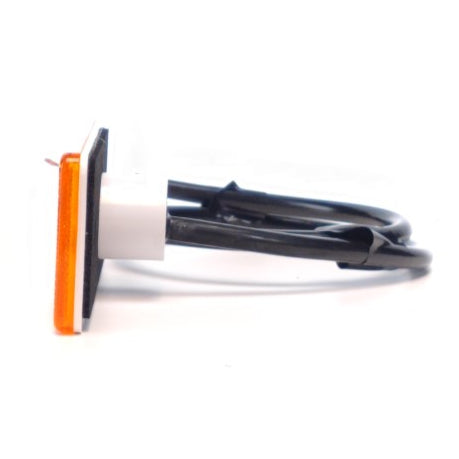 Feu de position LED encastrable jaune à prisme