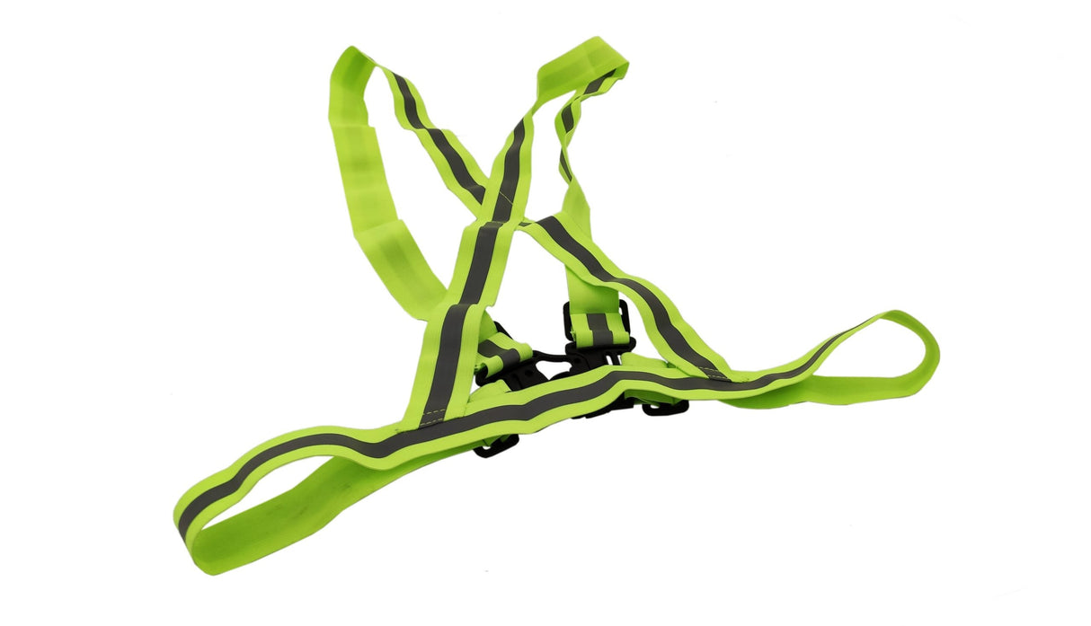 Arnés Reflectante Elástico Amarillo para Adulto