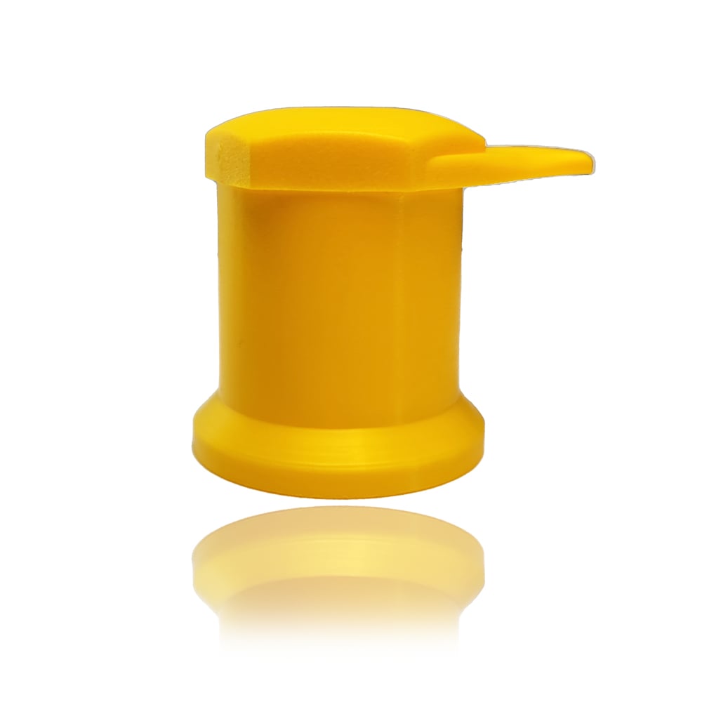 Yellow Plastic Wheel Nut Indicator Cap