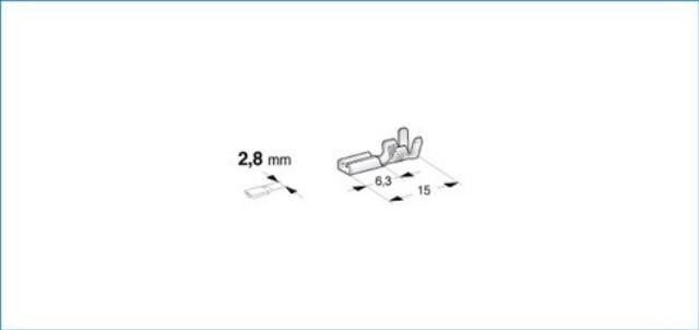 Terminal de cable tipo faston