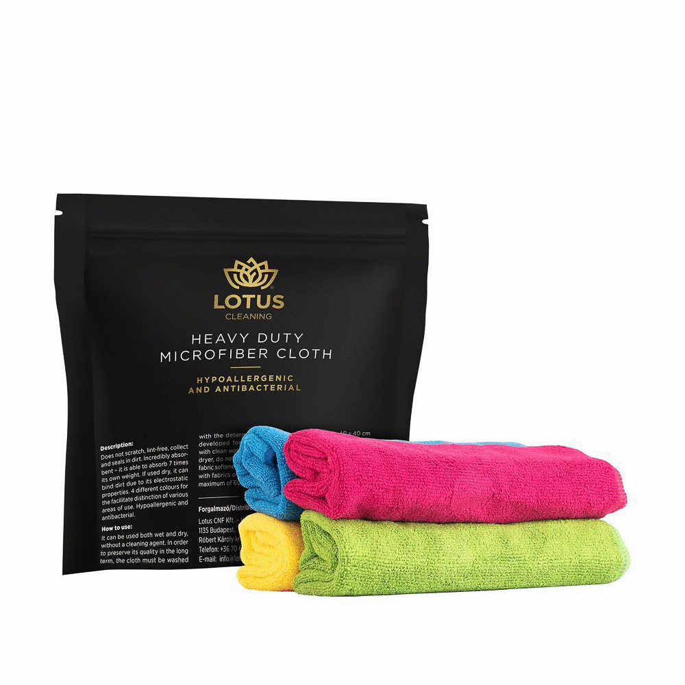 Conjunto de Panos de Microfibra Premium 4 Unidades 40x40 cm