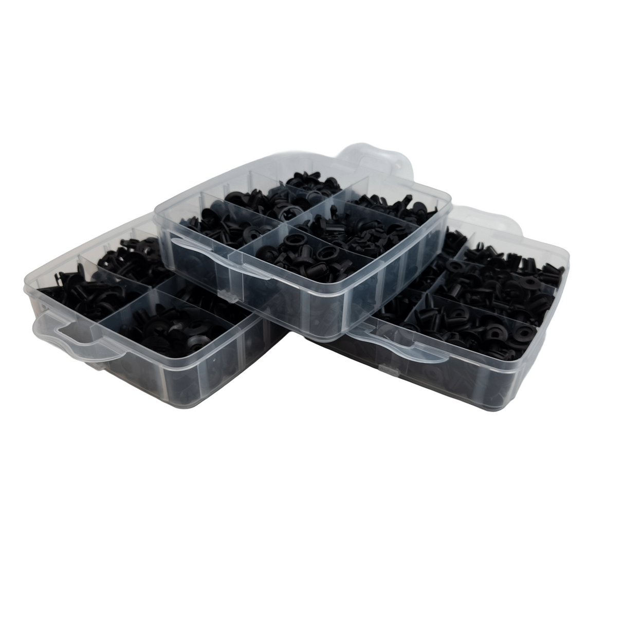 Set di Rivetti Universali in Plastica – 16 Tipi, 625 Pezzi