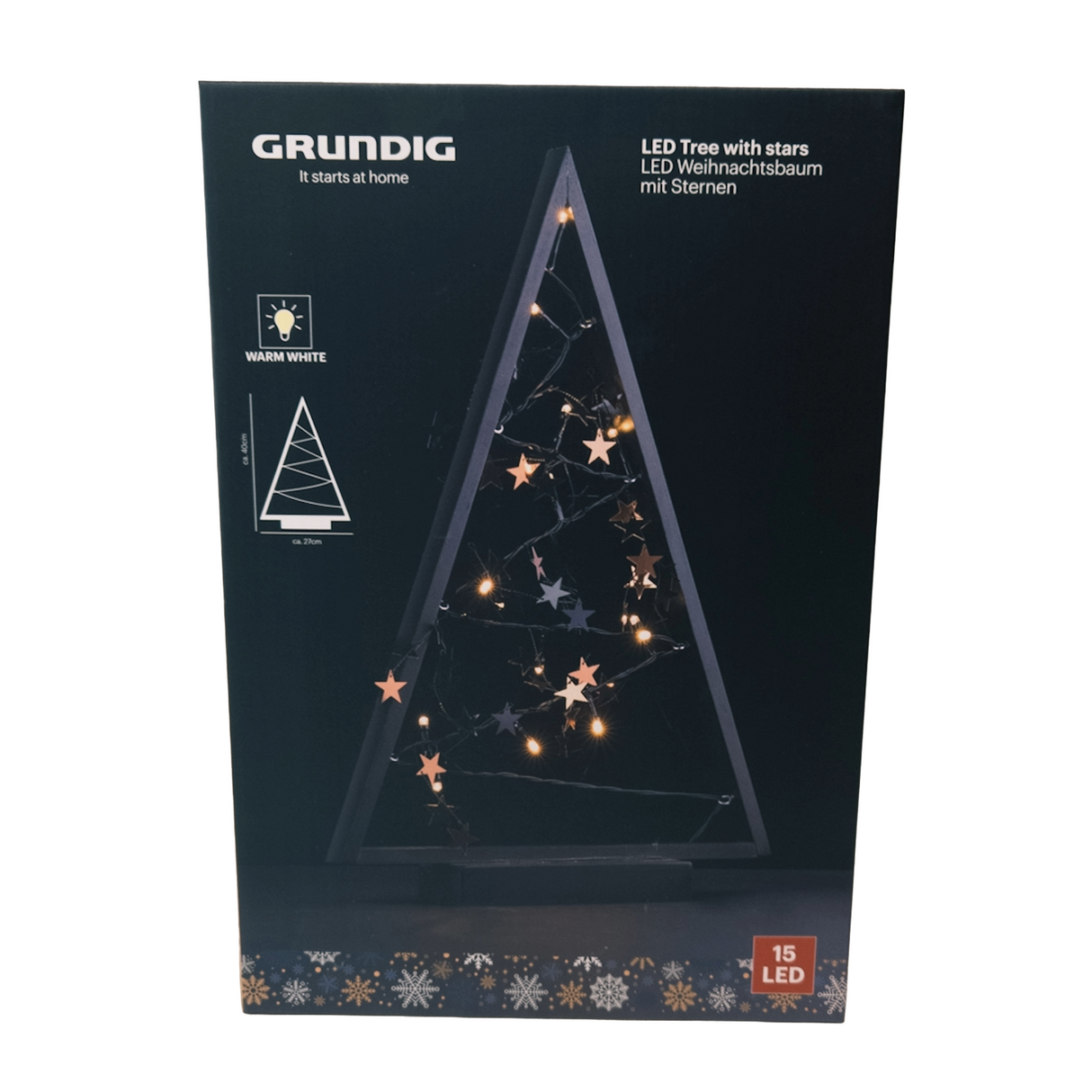 Iluminação de Natal LED Grundig – Decoração Sem Fios em Forma de Árvore