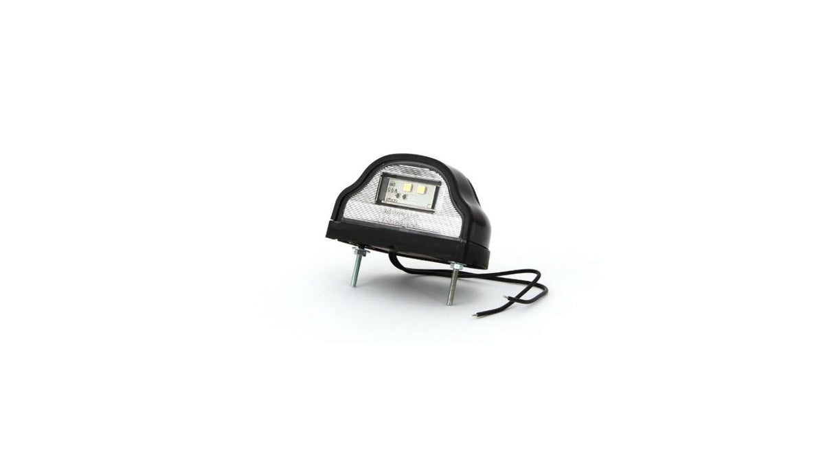 Luce Targa LED Nera Bombata 12-24V