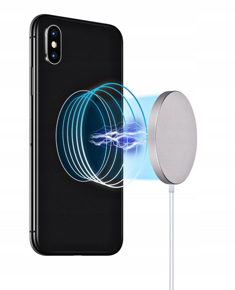 Carregador Rápido Magnético MagSafe Sem Fios para iPhone – 15W