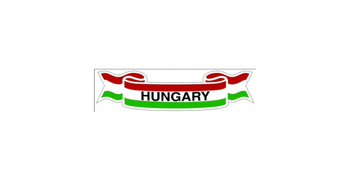 Autocollant wimpel Hungary – décoration patriotique