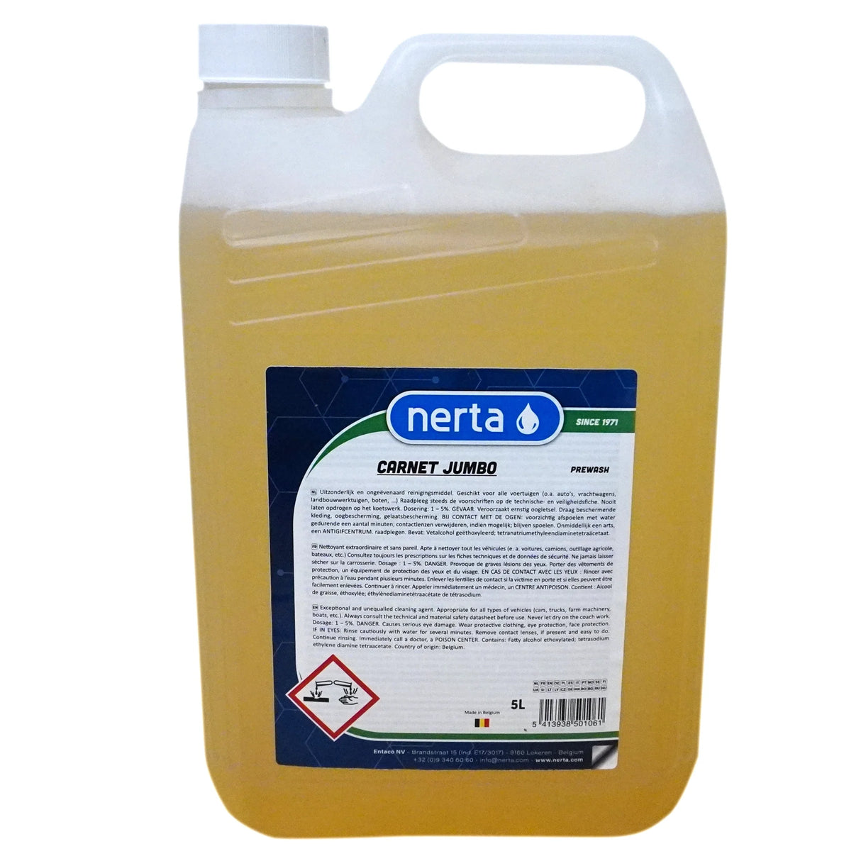Nerta Carnet Jumbo 370 Mousse Active Prélavage 5L