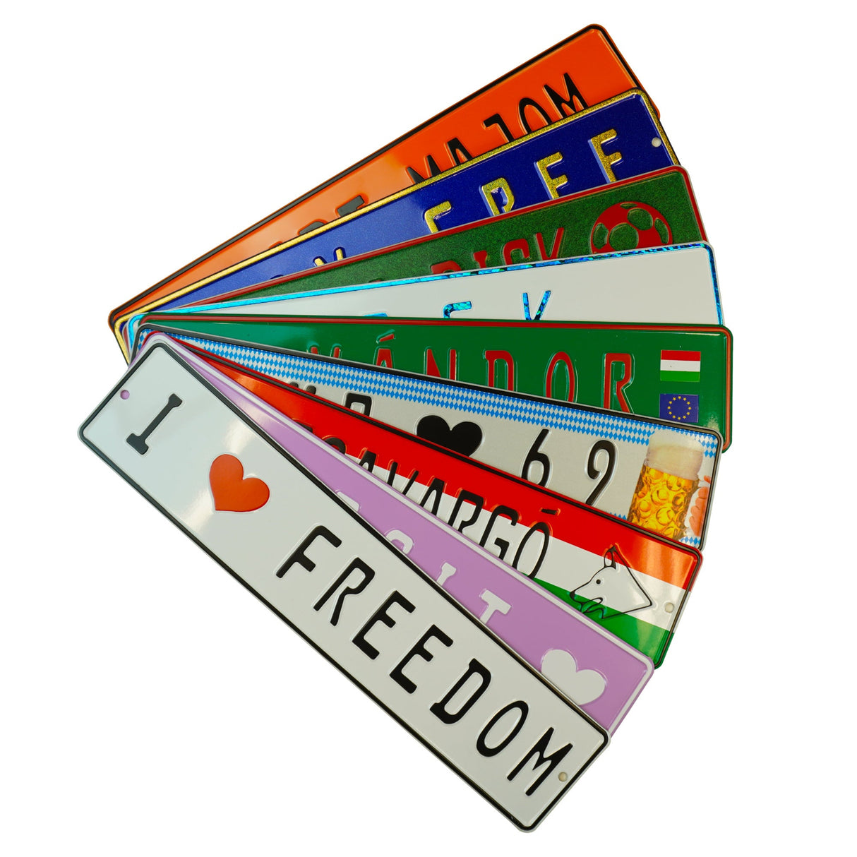 Personalisierbares Aluminiumschild – in vielen Farben und Designs