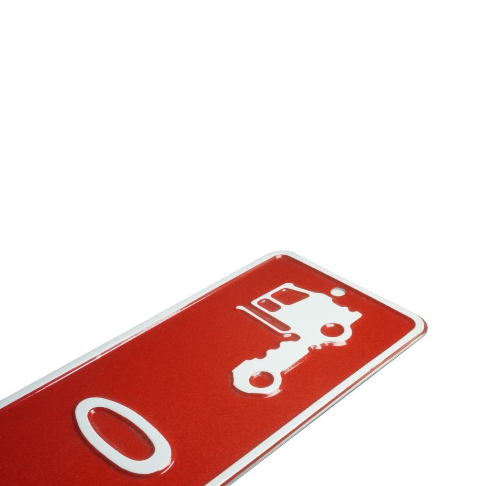 Personalisierbares Aluminiumschild – in vielen Farben und Designs