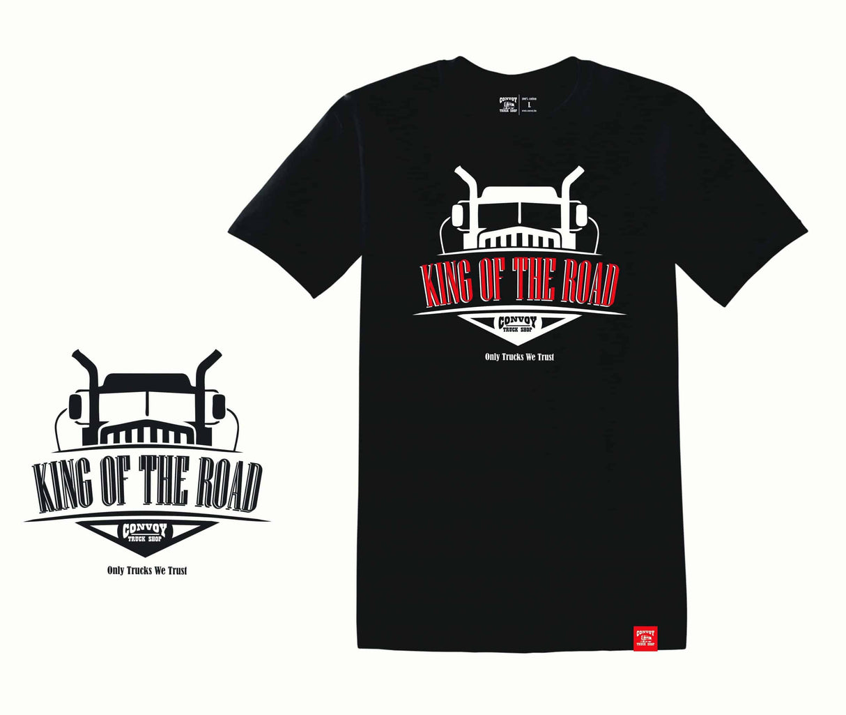 Camiseta King of the Road – Algodão Preto