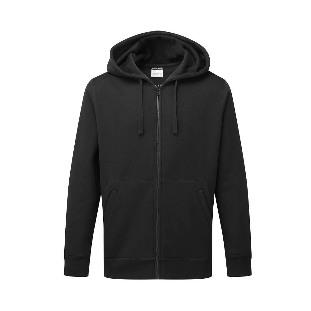 Sweat à capuche zippé noir – Taille L