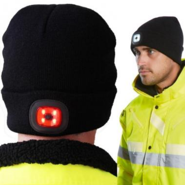 Gorro com LED Duplo Recarregável – Várias Cores