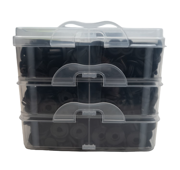 Set di Rivetti Universali in Plastica – 16 Tipi, 625 Pezzi