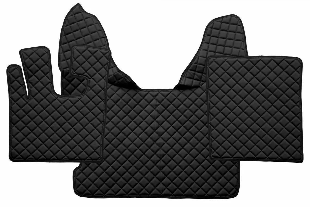 Tapis de cabine en similicuir matelassé sur mesure pour DAF XF 105 Automatique