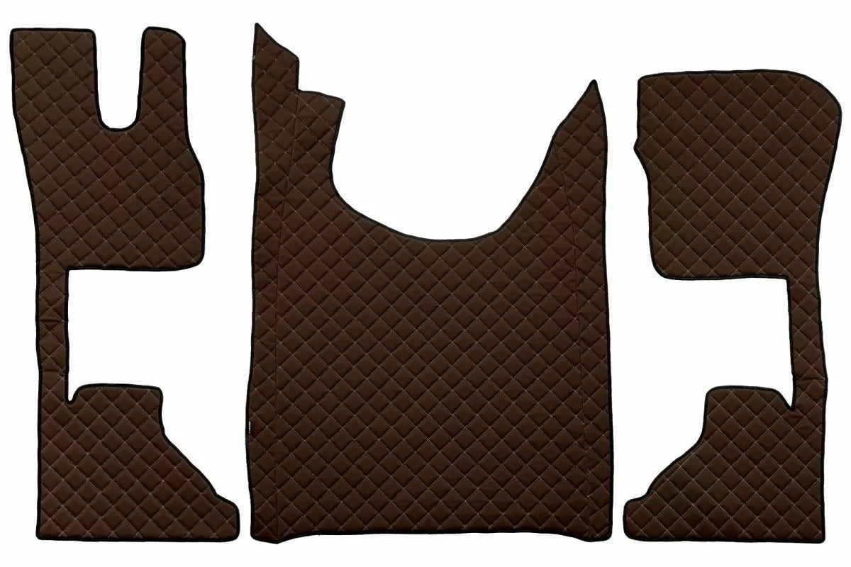 Tapis de cabine en similicuir matelassé pour DAF XG, XG+, XF NG – siège passager confort