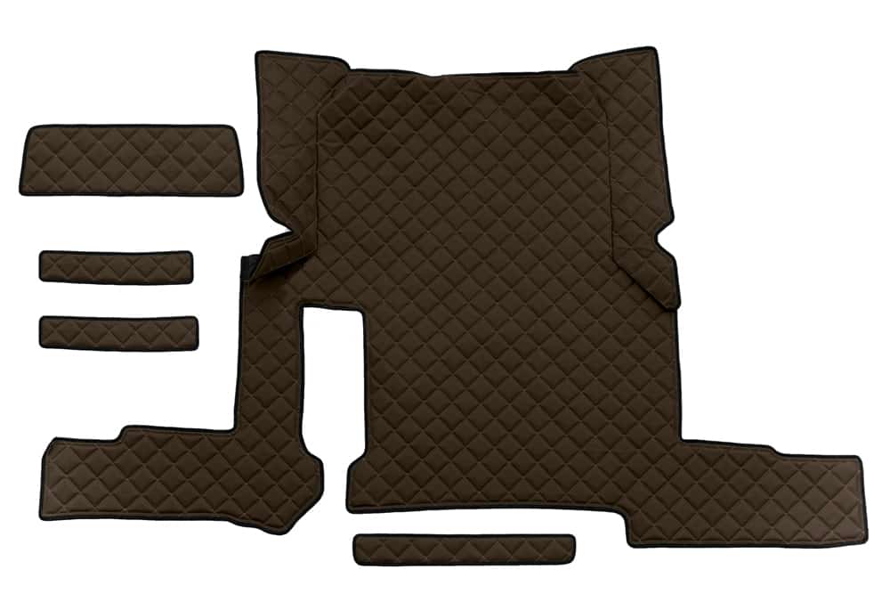 Tapete em couro sintético matelassado para MAN TGX Automático (2018-2020) – Versão com uma gaveta